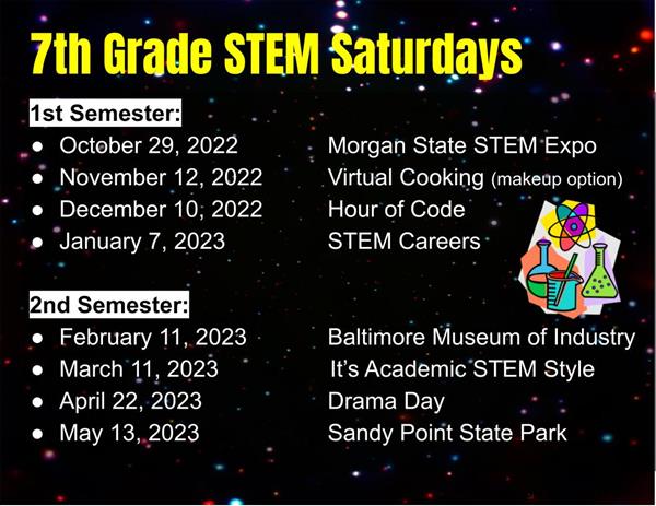 7th Grade STEM Saturday